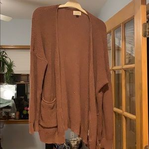 Universal Threads Size L Brown Cardigan